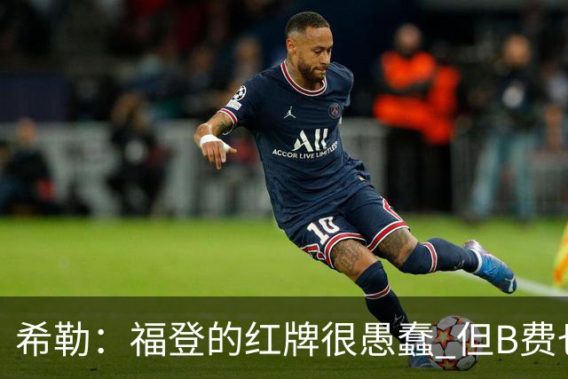 希勒：福登的红牌很愚蠢 但B费也应该被红牌罚下，如果罚就都得罚